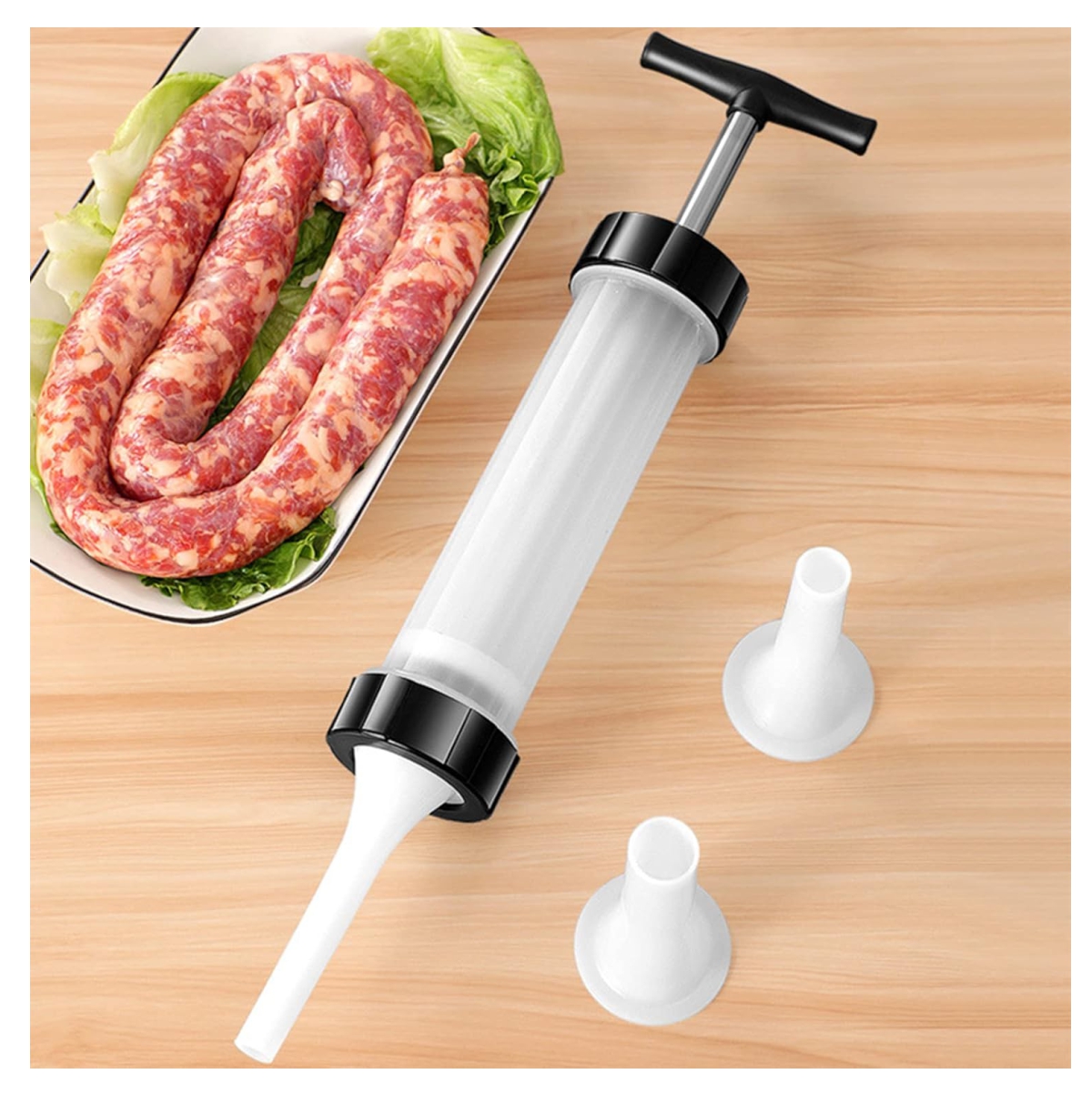 Miniatura 3 de Embutidor domestico de Salchichas 3tubos